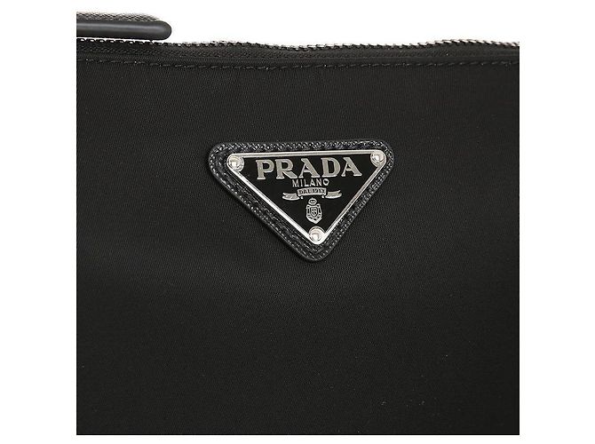 Prada Borsa a tracolla in Tessuto con logo Triangle - vista 7