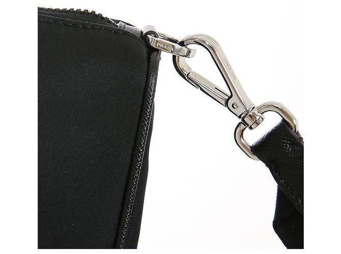 Prada Borsa a tracolla in Tessuto con logo Triangle - vista 8