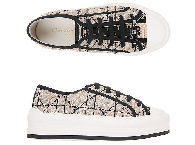 Dior Sneakers in tela Work'n Platform Marrone - vista 2