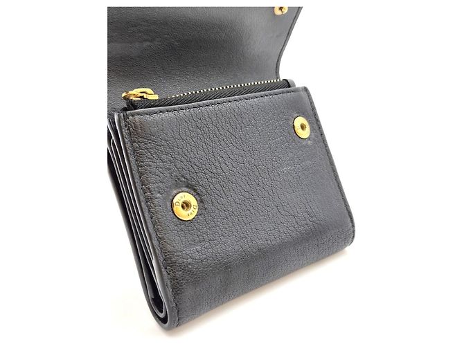 Dior Cartera Saddle en piel de becerro negra Estado Negro - vista 12
