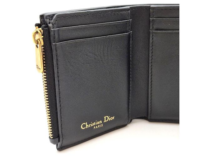 Dior Cartera Saddle en piel de becerro negra Estado Negro - vista 14