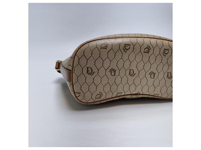 Dior Borsa a tracolla a secchiello Honeycomb Marrone - vista 18