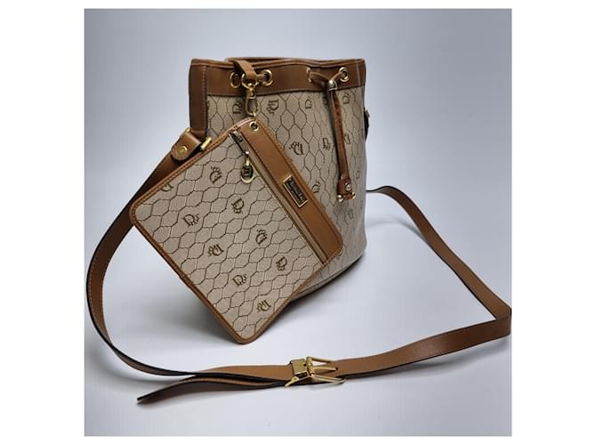 Dior Borsa a tracolla a secchiello Honeycomb Marrone - vista 5