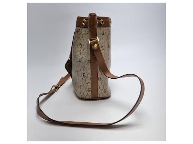 Dior Borsa a tracolla a secchiello Honeycomb Marrone - vista 7