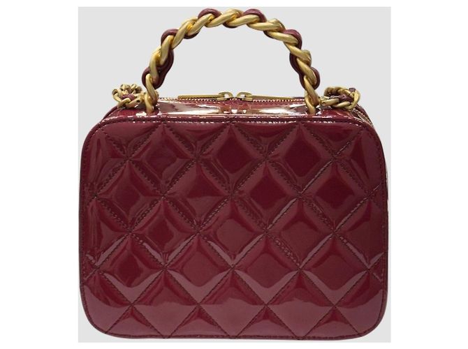 Chanel Top con manico Cosmetic Patent Interior Chip Version Nero - vista 7