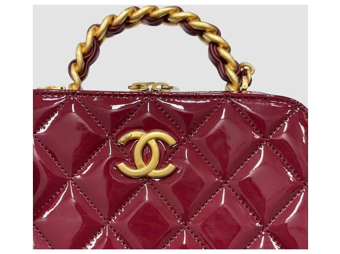 Chanel Top con manico Cosmetic Patent Interior Chip Version Nero - vista 8