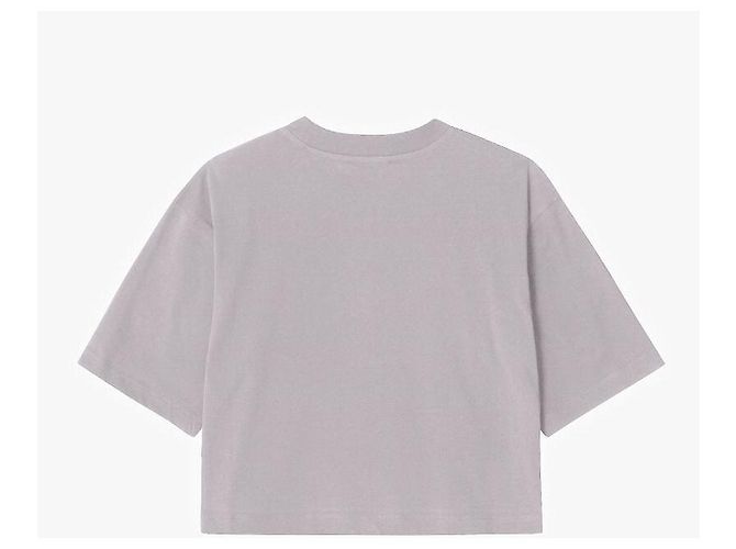 Marni T-shirt court à manches courtes avec logo pour femme Argenté - vue 5