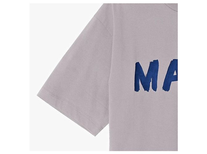 Marni T-shirt court à manches courtes avec logo pour femme Argenté - vue 8