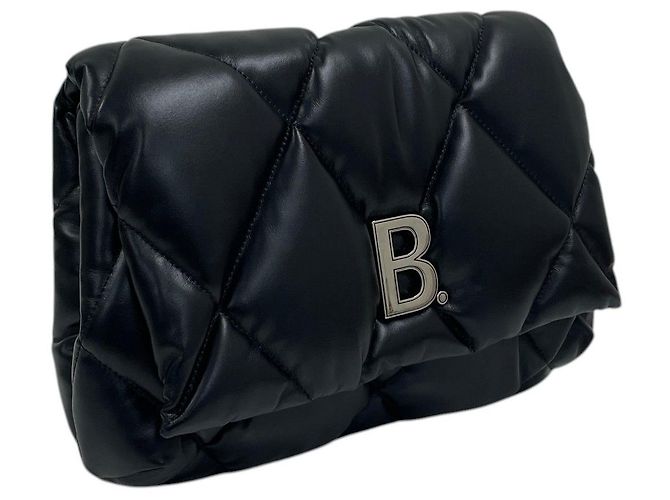 Balenciaga Clutch trapuntata Touch Puppy Nero - vista 2