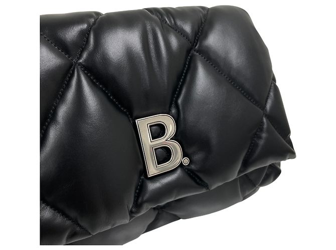 Balenciaga Clutch trapuntata Touch Puppy Nero - vista 4