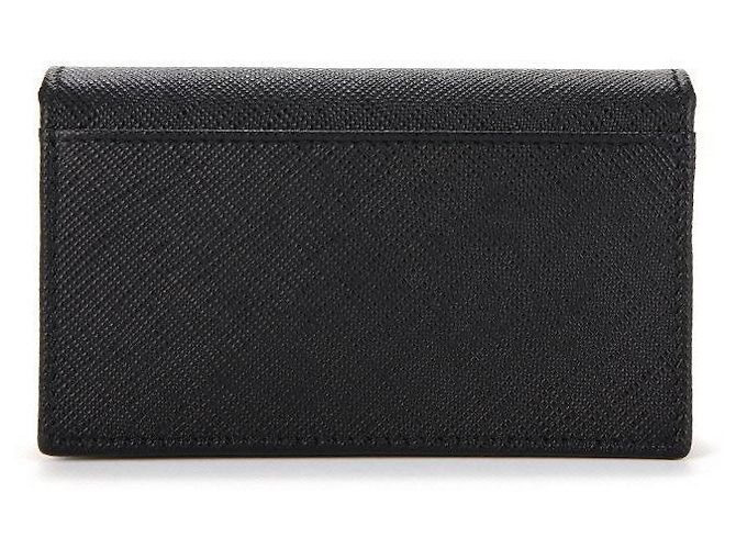 Prada Tarjetero Saffiano Logo Triángulo Negro - vista 7
