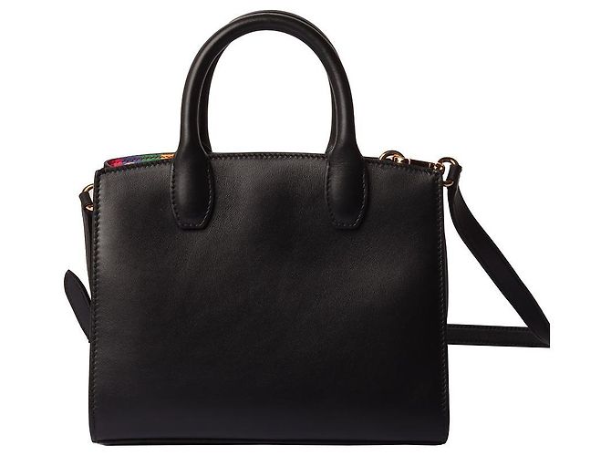 Salvatore Ferragamo Mini bolso Rainbow Studio Box Bag Negro - vista 2
