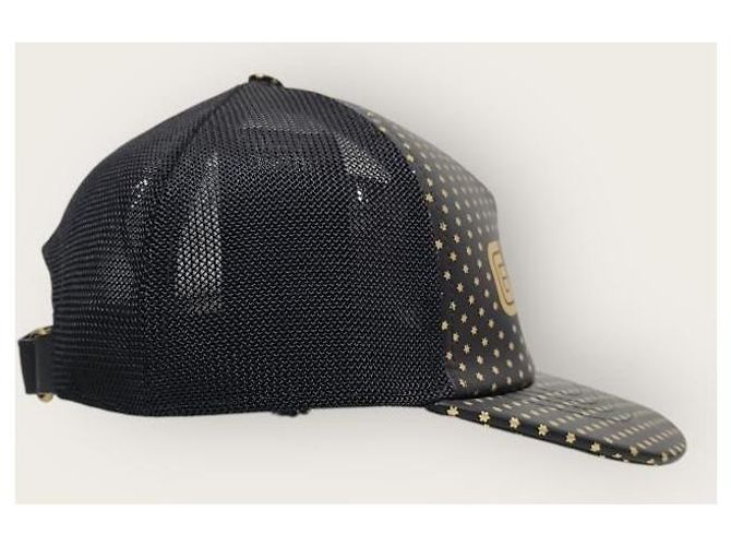 Gucci Boné de malha com logotipo Black Star Lettering Preto - vista 3