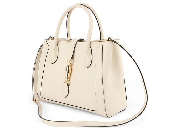 Gucci Jackie Medium Tote Bag (Kassenbon eines Kaufhauses) Weiß - Ansicht 2