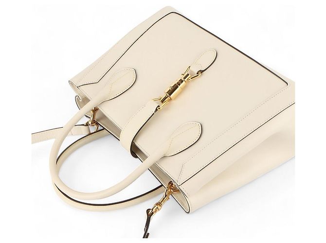 Gucci Jackie Medium Tote Bag (Kassenbon eines Kaufhauses) Weiß - Ansicht 4