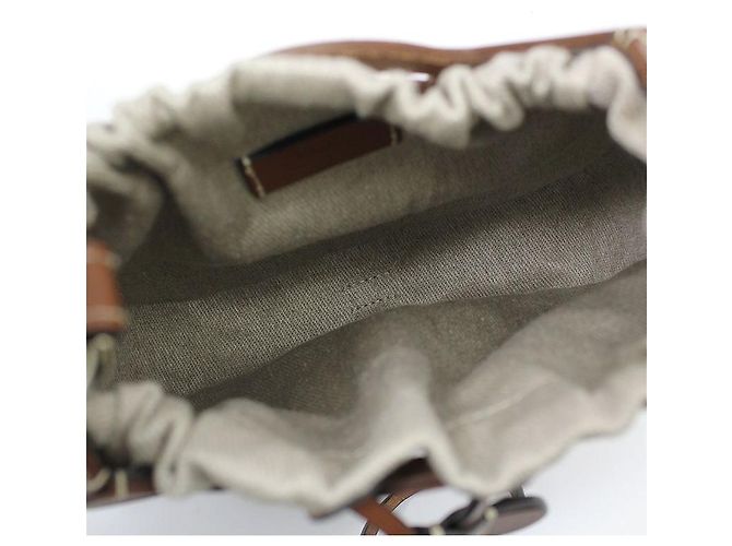 Chloé Piccola borsa a tracolla a secchiello rotonda marrone Cayenne - vista 10
