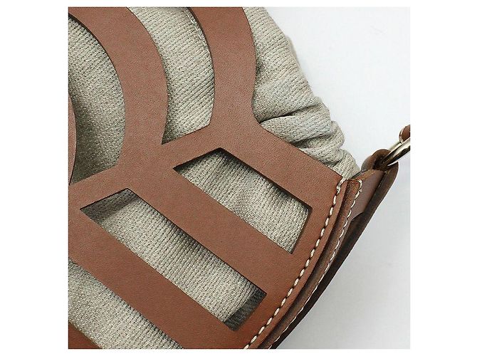 Chloé Piccola borsa a tracolla a secchiello rotonda marrone Cayenne - vista 7