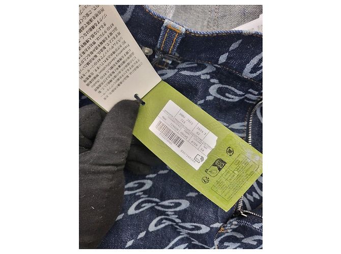 Gucci Pantaloni in denim Wave GG Multicolore - vista 8