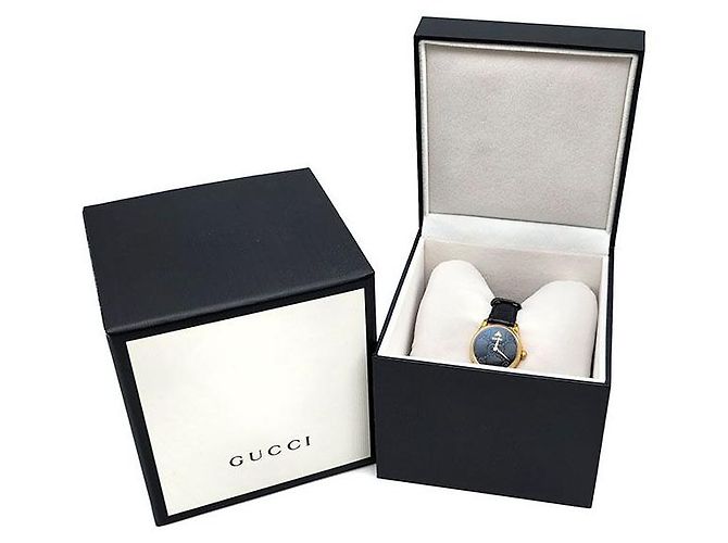 Gucci Reloj chapado en oro atemporal Negro - vista 9
