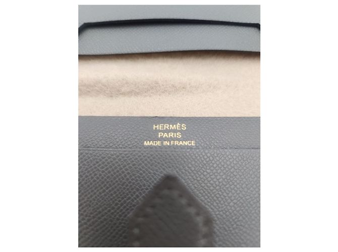 Hermès Bearn Wallet Gray Stamp Braun - Ansicht 14