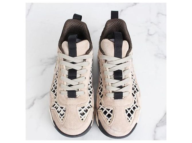 Chanel Sneaker aus Wildleder-Mischgewebe Braun - Ansicht 6