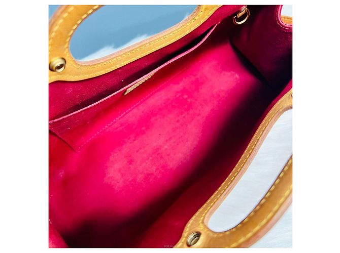 Louis Vuitton Borsa a Spalla e Borsa Tote Vernis Luxbury Rosso - vista 5