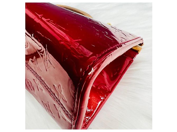 Louis Vuitton Borsa a Spalla e Borsa Tote Vernis Luxbury Rosso - vista 6