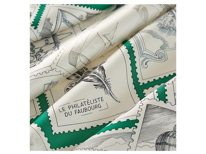 Hermès La sciarpa The Philatelist of the Faubourg Multicolore - vista 6