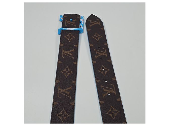 Louis Vuitton Monogram Reversible Belt Silvery - view 8