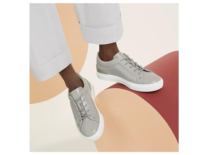 Hermès Sneaker Irwin Sage Green Silber - Ansicht 12
