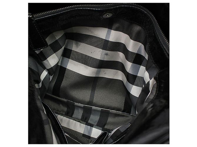 Burberry Borsa a tracolla in vernice nera Nero - vista 10