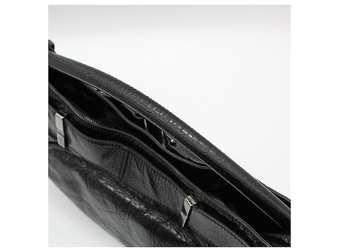 Burberry Borsa a tracolla in vernice nera Nero - vista 6