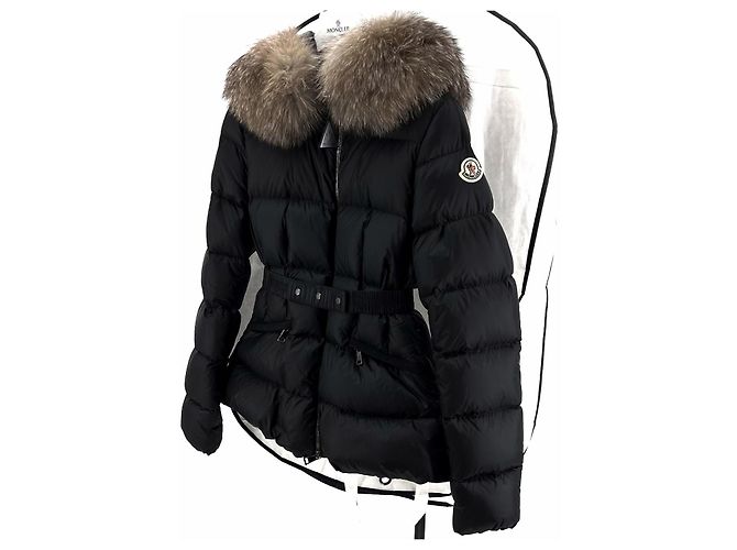 Moncler Boed Fox Fur Women's Down Jacket Black - view 3