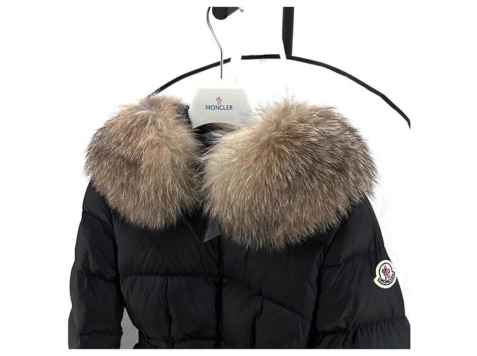 Moncler Boed Fox Fur Women's Down Jacket Black - view 5