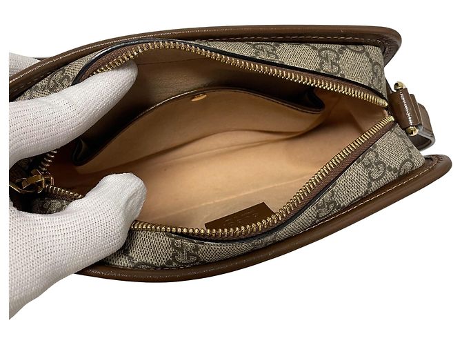 Gucci Mini borsa a tracolla e borsa crossbody a incastro Marrone - vista 5