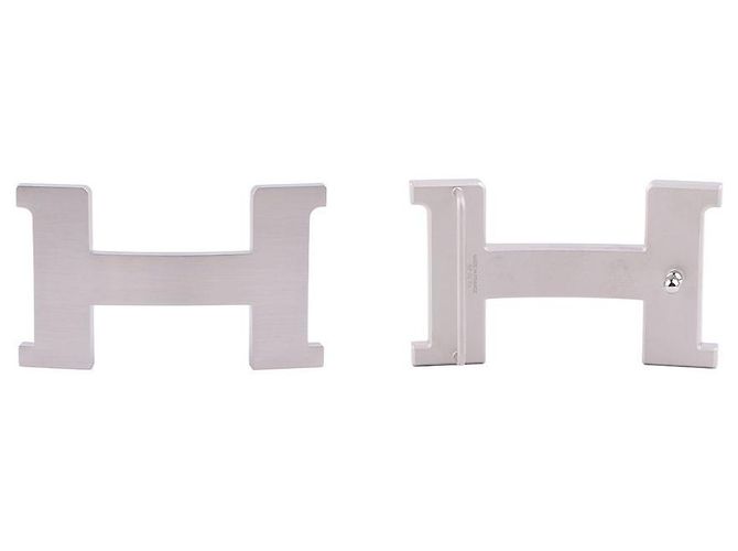 Hermès Constance Reversible Buckle Leather Strap Belt Blue - view 9