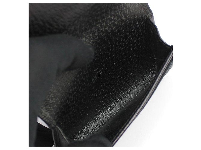 Gucci Portacarte in jacquard con logo GG nero e argentato - vista 7