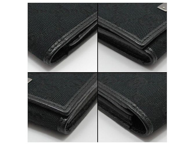 Gucci Portacarte in jacquard con logo GG nero e argentato - vista 9