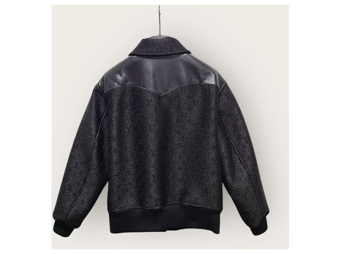 Louis Vuitton Schwarze Bomberjacke mit Monogramm-Glitzer - Ansicht 4