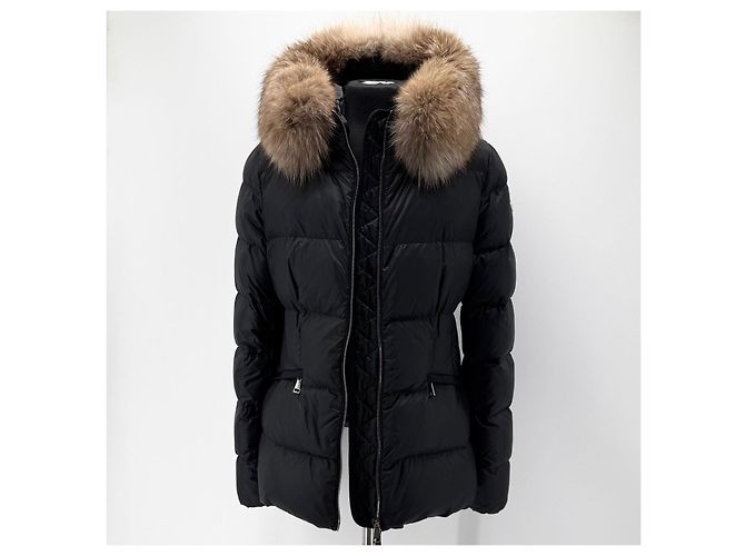 Moncler Jaqueta curta acolchoada de pele de raposa para mulher Multicor - vista 3