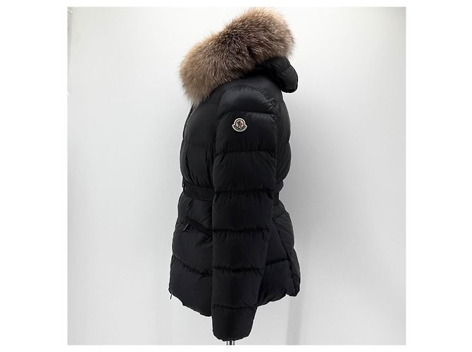 Moncler Jaqueta curta acolchoada de pele de raposa para mulher Multicor - vista 4