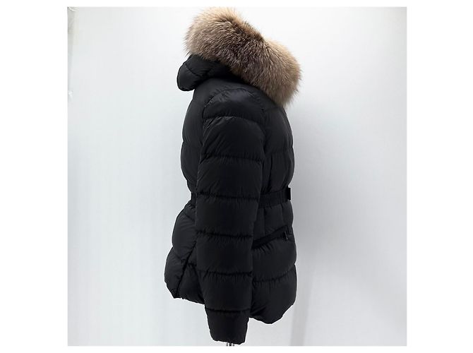 Moncler Jaqueta curta acolchoada de pele de raposa para mulher Multicor - vista 5
