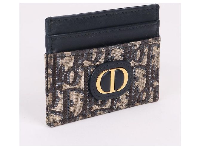 Dior Tarjetero Oblique para mujer chapado en oro CD Azul - vista 4