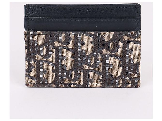 Dior Tarjetero Oblique para mujer chapado en oro CD Azul - vista 5