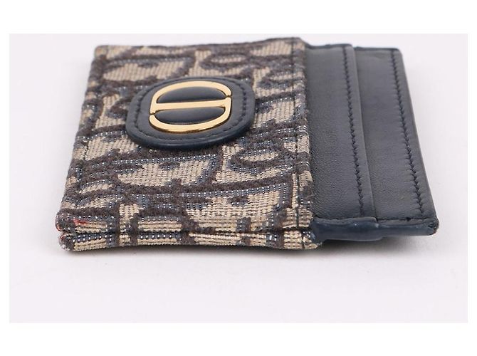 Dior Tarjetero Oblique para mujer chapado en oro CD Azul - vista 6