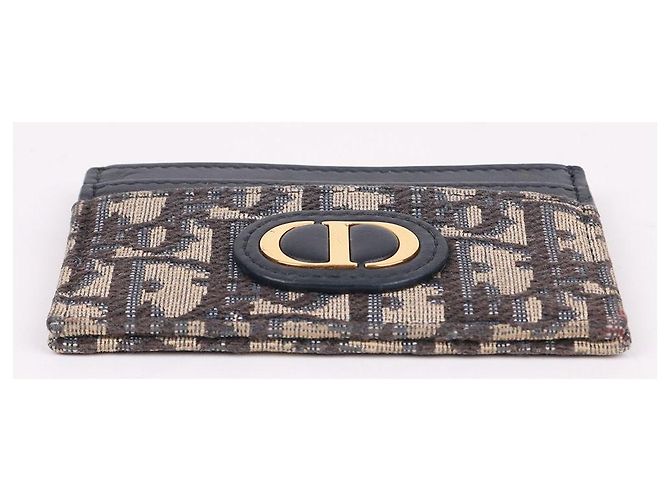 Dior Tarjetero Oblique para mujer chapado en oro CD Azul - vista 7