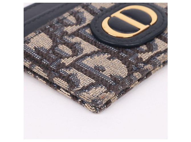 Dior Tarjetero Oblique para mujer chapado en oro CD Azul - vista 8