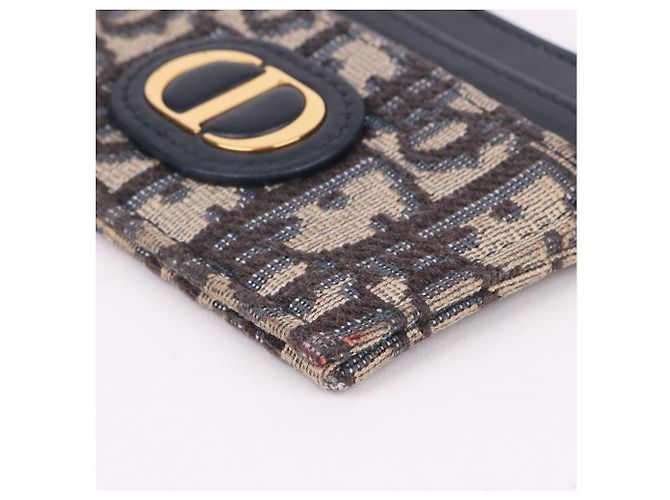 Dior Tarjetero Oblique para mujer chapado en oro CD Azul - vista 9