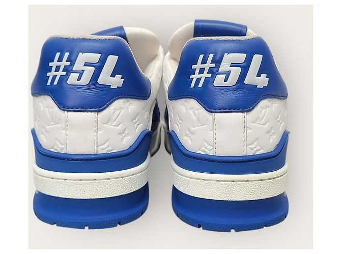 Louis Vuitton Sneakers Trainer Monogram LV blu - vista 7