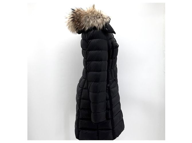 Moncler Herminfer Damen Lang Daunenjacke Schwarz - Ansicht 5